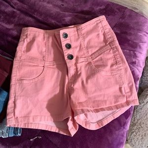 High rise shorts
